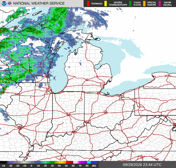 NWS Regional Radar Map