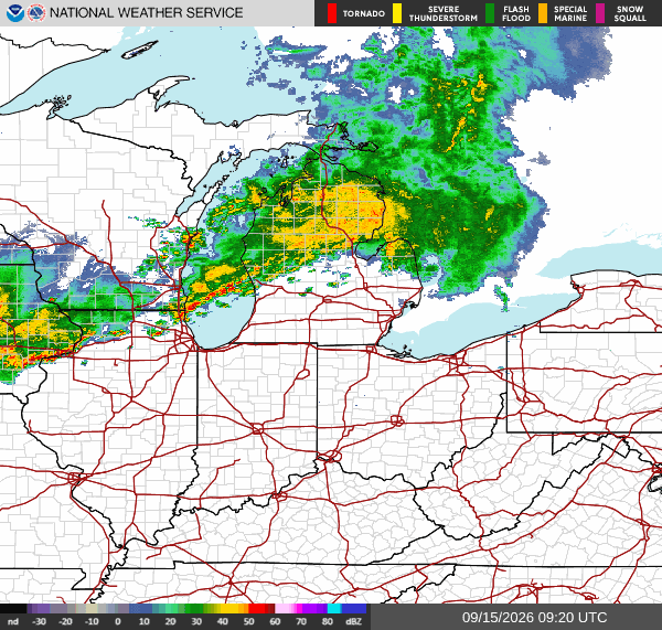 NWS Regional Radar Map