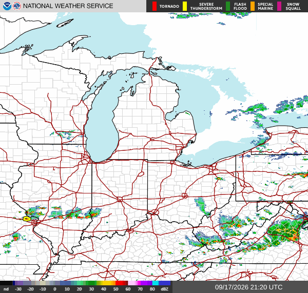 NWS Regional Radar Map