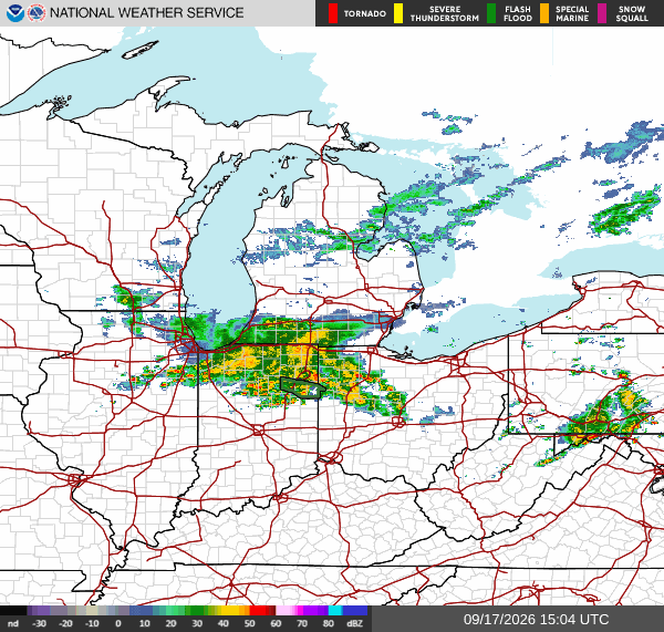 NWS Regional Radar Map
