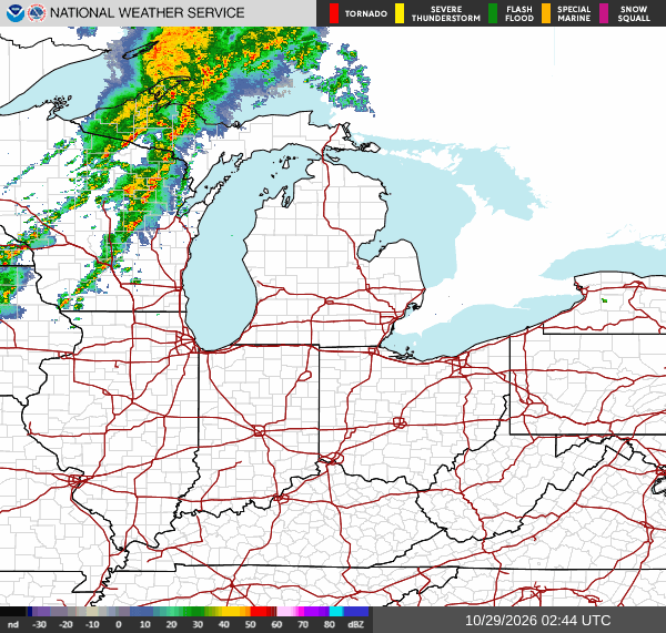 NWS Regional Radar Map