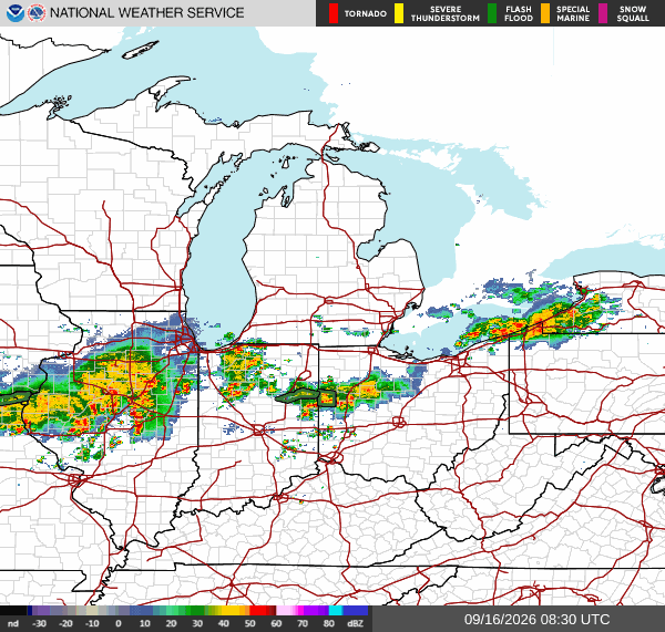NWS Regional Radar Map