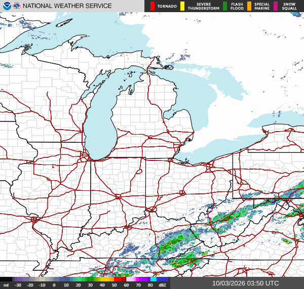 NWS Regional Radar Map
