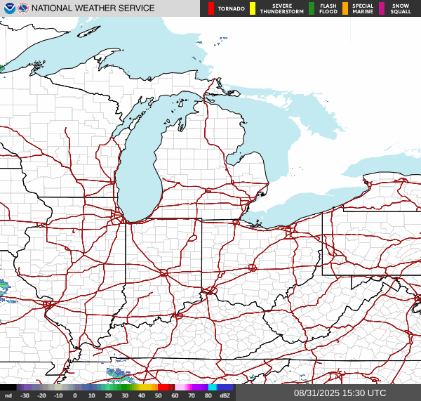 NWS Regional Radar Map