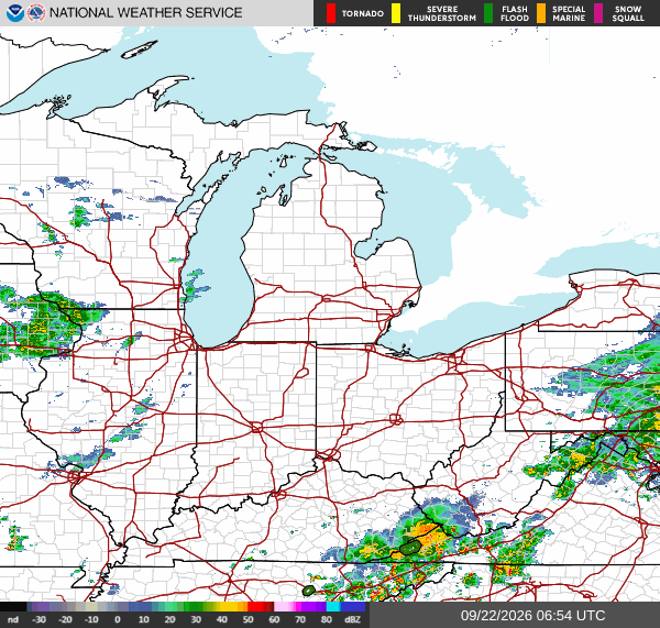 NWS Regional Radar Map