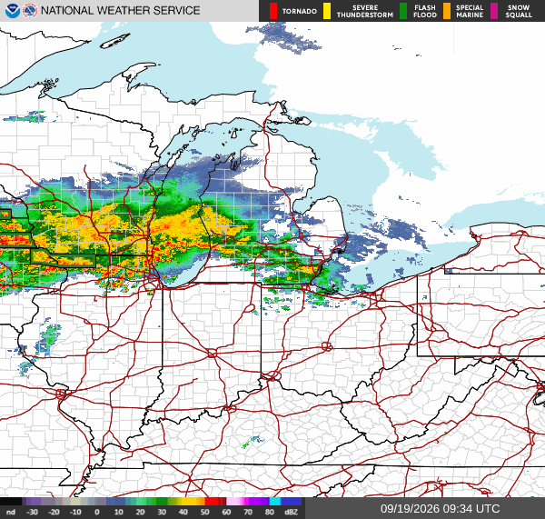 NWS Regional Radar Map