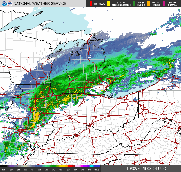 NWS Regional Radar Map