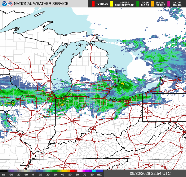 NWS Regional Radar Map