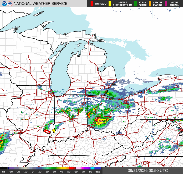 NWS Regional Radar Map