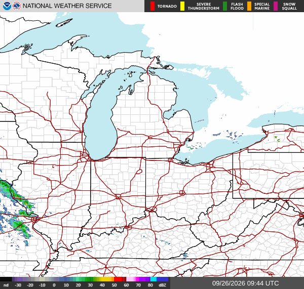 NWS Regional Radar Map