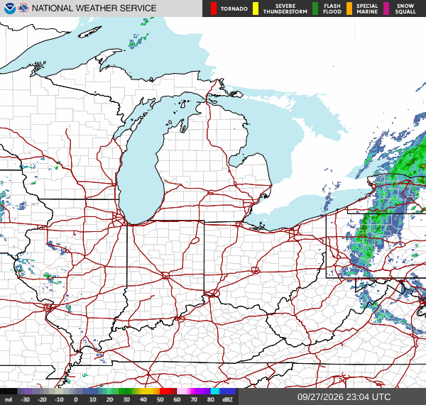 NWS Regional Radar Map