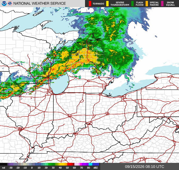 NWS Regional Radar Map