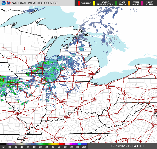 NWS Regional Radar Map