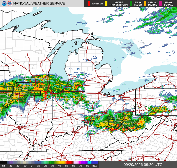 NWS Regional Radar Map