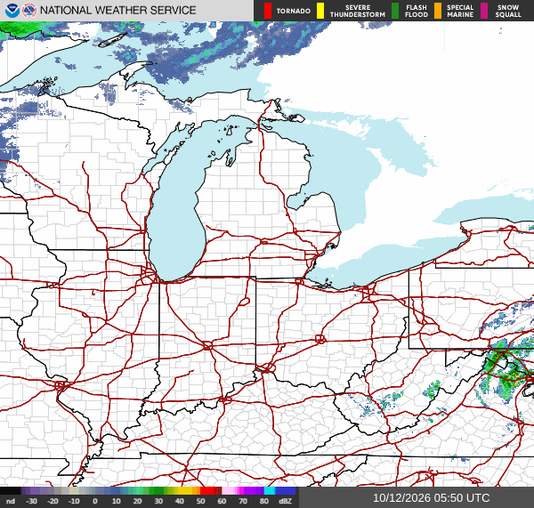 NWS Regional Radar Map