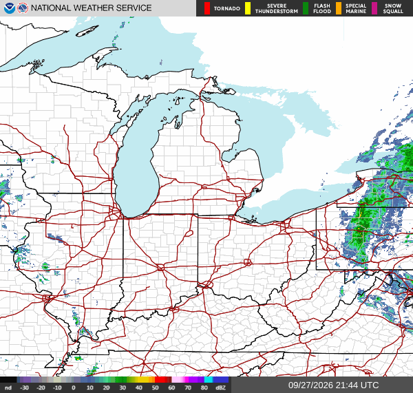 NWS Regional Radar Map