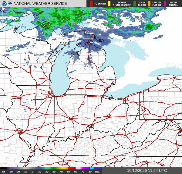NWS Regional Radar Map