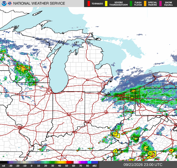 NWS Regional Radar Map
