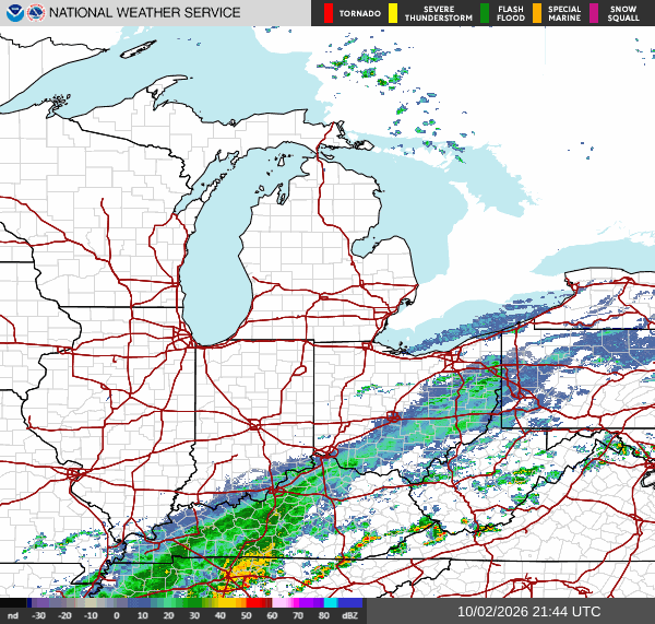 NWS Regional Radar Map