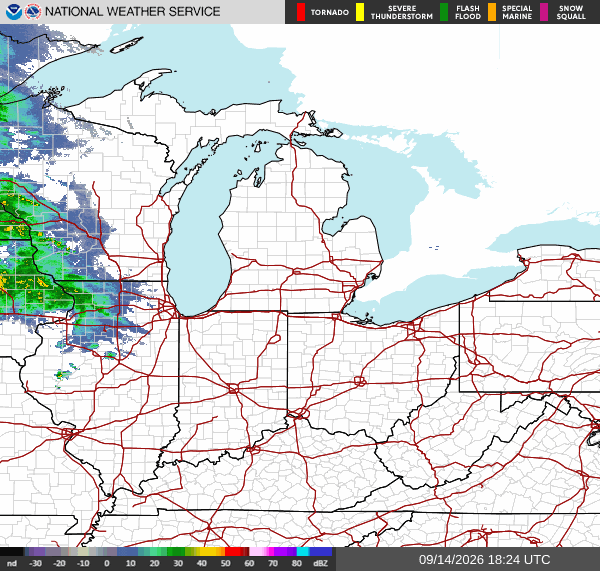 NWS Regional Radar Map