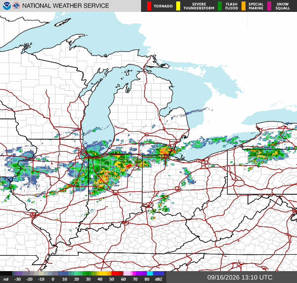 NWS Regional Radar Map