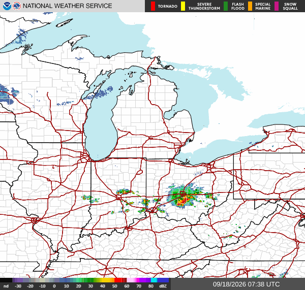 NWS Regional Radar Map