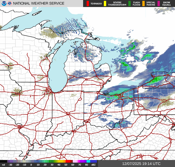 NWS Regional Radar Map