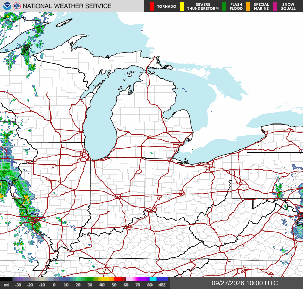 NWS Regional Radar Map