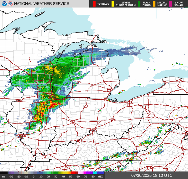 NWS Regional Radar Map