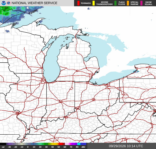 NWS Regional Radar Map