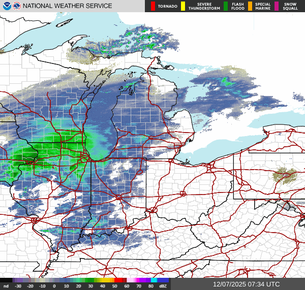 NWS Regional Radar Map