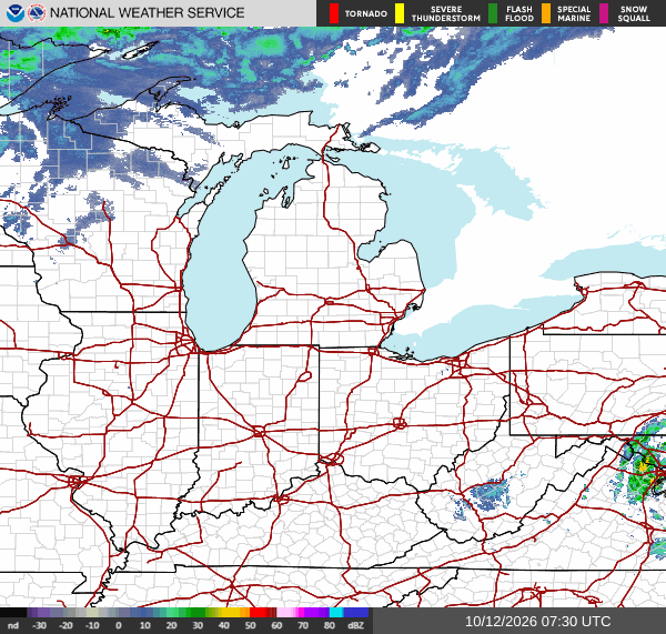 NWS Regional Radar Map