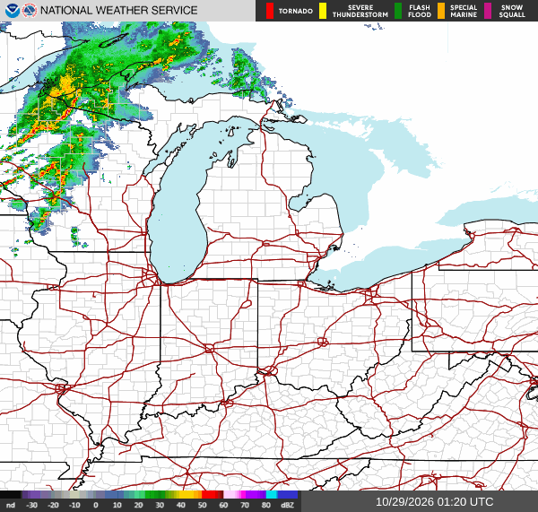 NWS Regional Radar Map