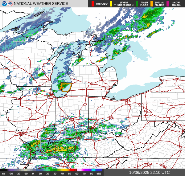 NWS Regional Radar Map