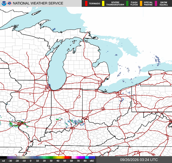 NWS Regional Radar Map