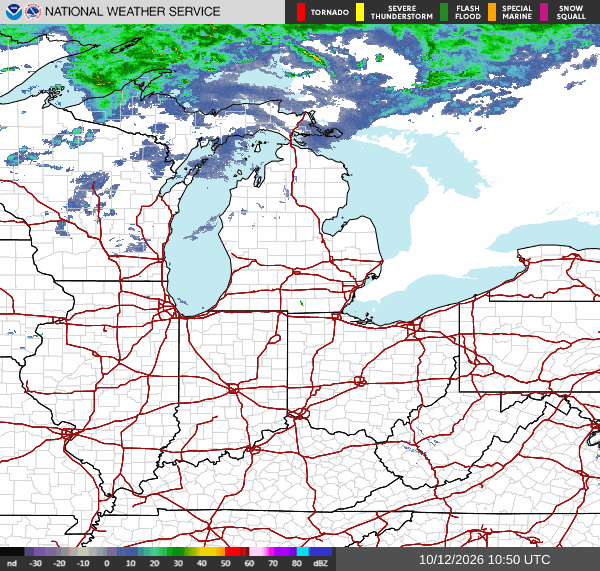 NWS Regional Radar Map
