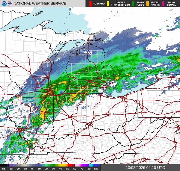 NWS Regional Radar Map