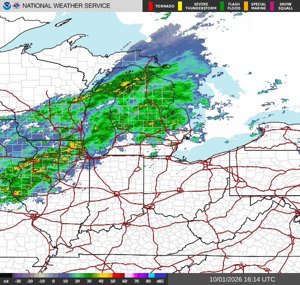 NWS Regional Radar Map