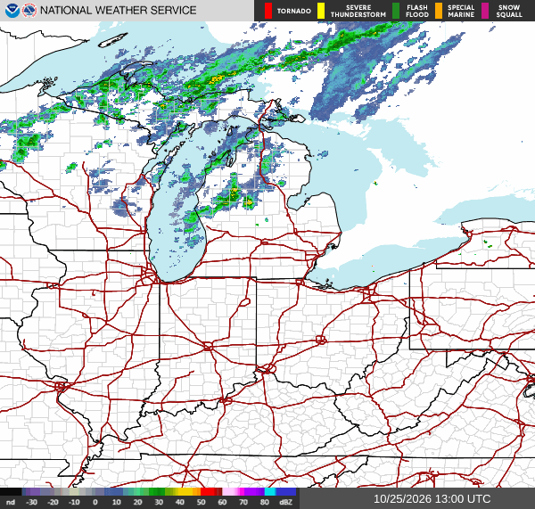 NWS Regional Radar Map