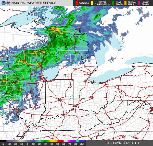 NWS Regional Radar Map