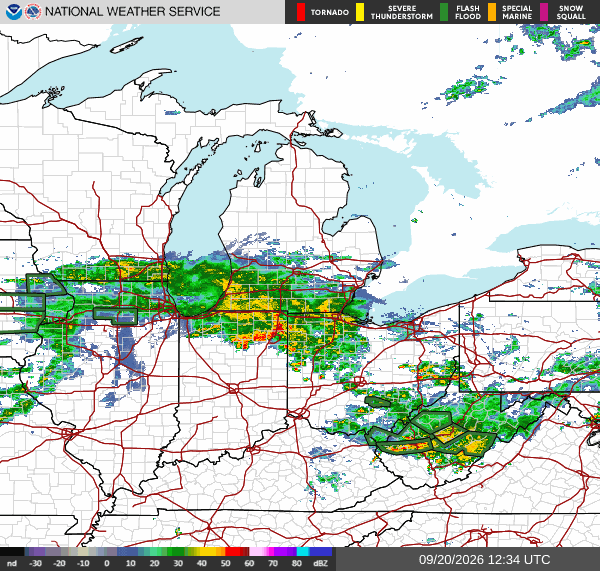 NWS Regional Radar Map