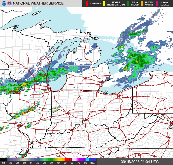NWS Regional Radar Map