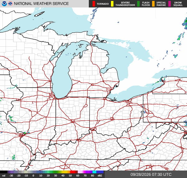 NWS Regional Radar Map