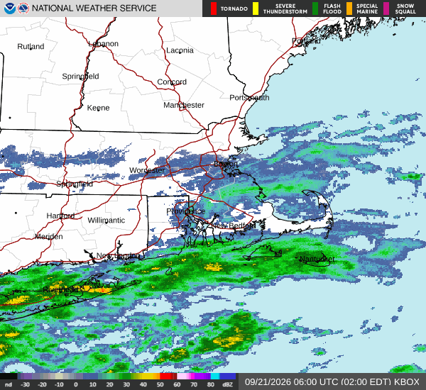 NWS Boston Radar Loop
