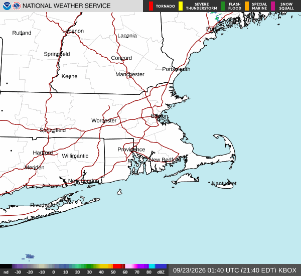 NWS Boston Radar Loop