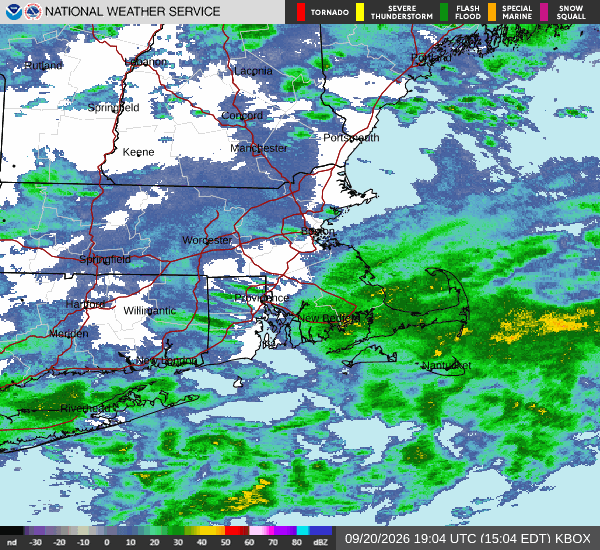 NWS Boston Radar Loop