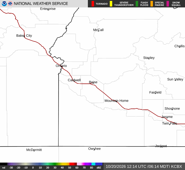 KCBX radar loop