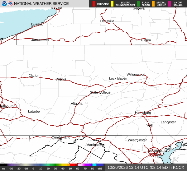KCCX radar loop