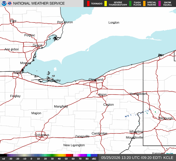 KCLE NWS radar loop