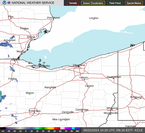 weather radar from Cleveland, OH